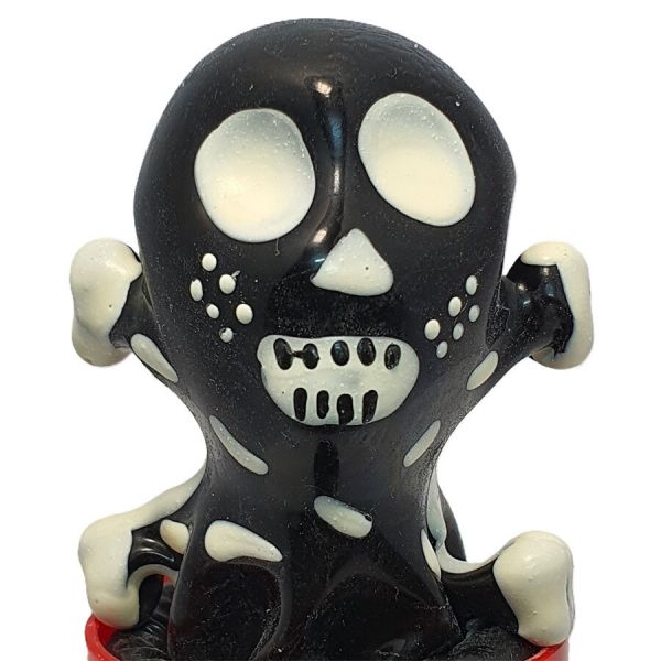 Condomerie Preservativos Novidades Pintados à Mão Skull Black Modelo 2 D-243286
