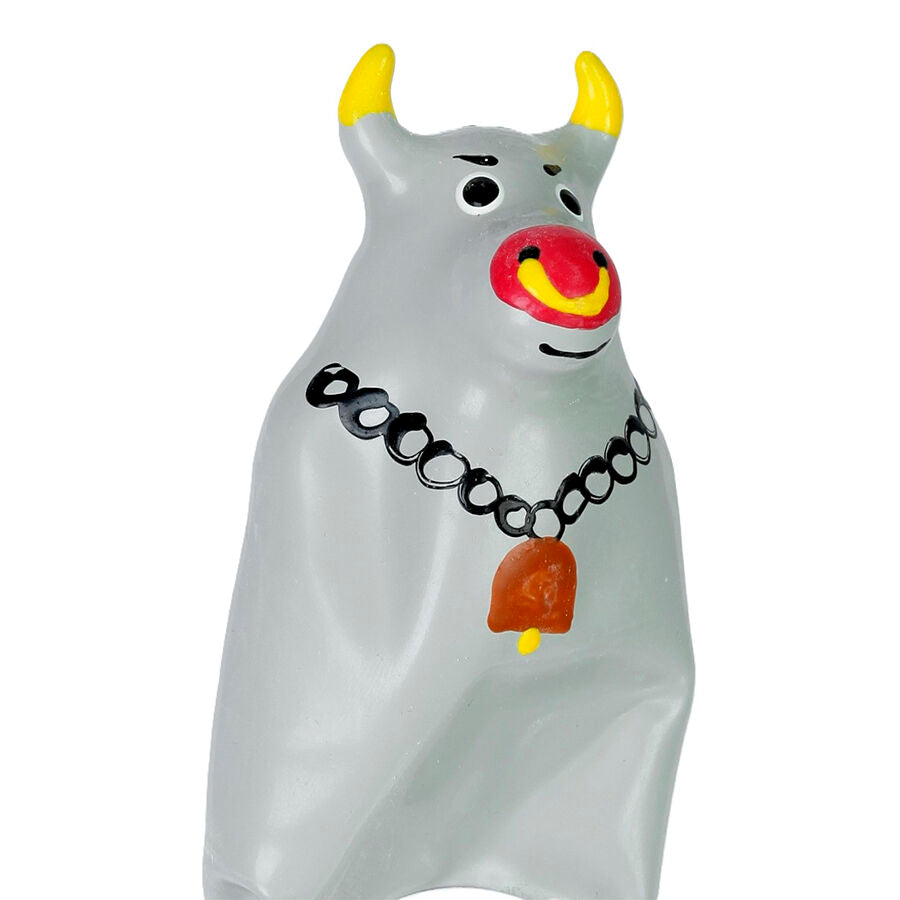 CONDOMERIE - PRESERVATIVOS NOVIDADES PINTADOS À MÃO MODELO BULL CINZA XL