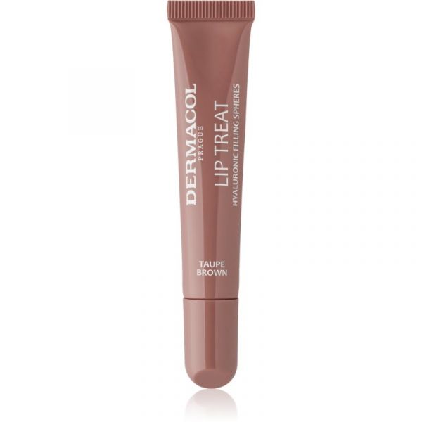 Dermacol Lip Treat Brilho Labial Hidratante Tom 9 N9 Taupe Brown (Choco & Vanilla) 10ml