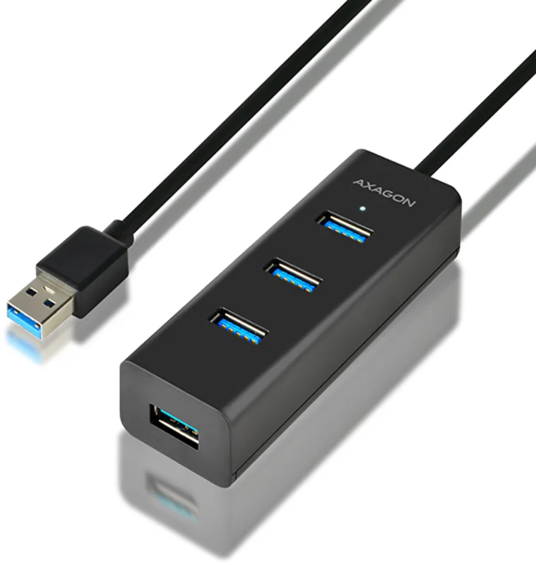 Axagon USB-A-Hub HUE-S2BL 4x USB 3.0 1.2m - HUE-S2BL