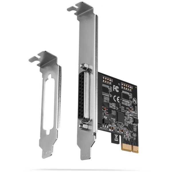 AXAGON Adaptador PCIe 1x porta paralela w. SP & LP