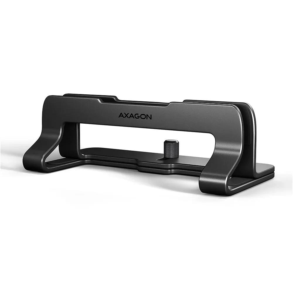 Suporte Vertical AXAGON STND-VB para Portáteis Regulável Aluminio Preto