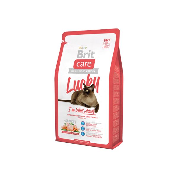Brit Care Lucky Adult High Chicken Cat 2Kg