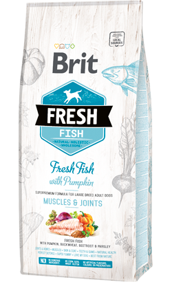 Brit Fresh Adult Large Breed Fish & Pumpkin 12Kg