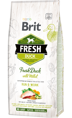 Brit Fresh Active Run & Work Duck & Millet 12Kg