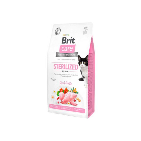 Brit Care Grain Free Sterilized Sensitive Rabbit & Peas 7 kg