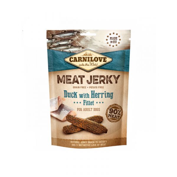 Carnilove Meat Jerky Duck with Herring Fillet