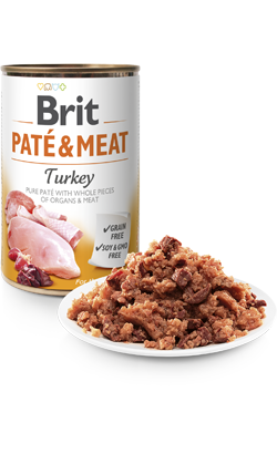 Ração Húmida Brit Care Dog Paté & Meat Turkey 400g