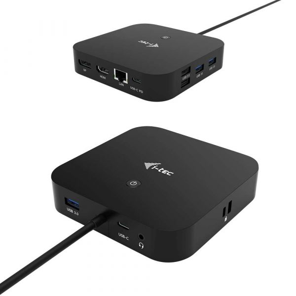 i-tec Docking Station USB-C HDMI Displayport com alimentação até 100W s/Carregador