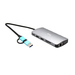 i-tec CANANOTDOCKPD base & duplicador de portas Com fios USB 3.2 Gen 1 (3.1 Gen 1) Type-A + Type-C Prateado