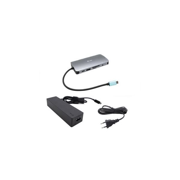 I-Tec Docking Station Type-C Multiport 11-em-1 C31NANOVGA100 Prateado + Carregador 100W