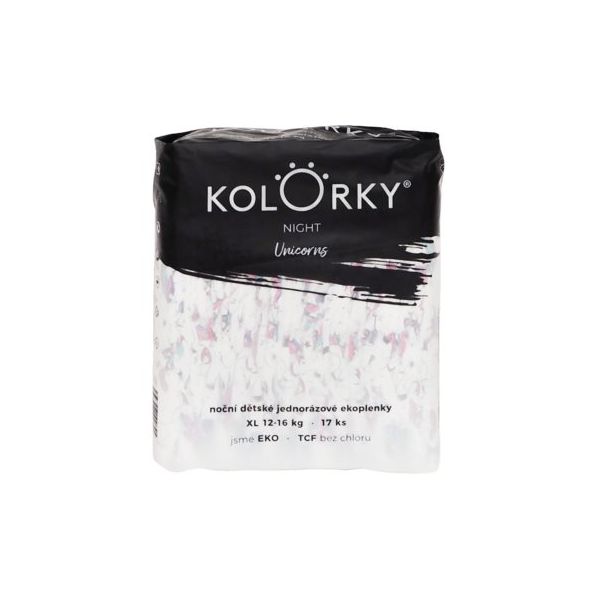 Kolorky Night Unicorn Fraldas Ecológicas Tamanho GG (12-16 Kg) 17 un.