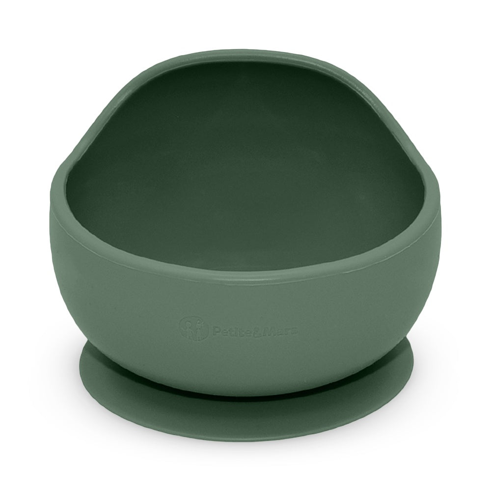 Tigela de silicone com ventosa Petite&Mars Take&Match Misty Green