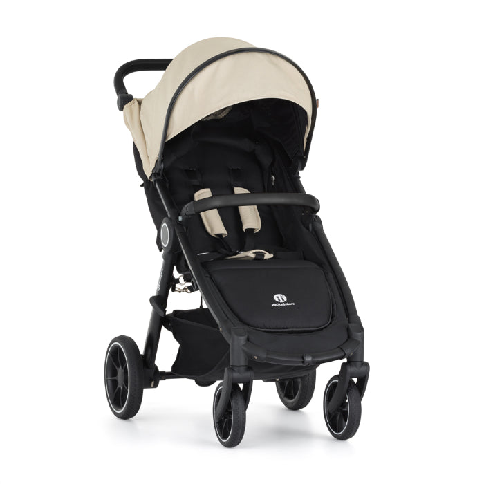 Carrinho de passeio Petite&Mars Street2 RWS Black Sahara Bege