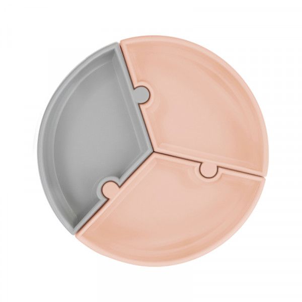Minikoioi Prato Puzzle Silicone Bubble Bege e Cinza