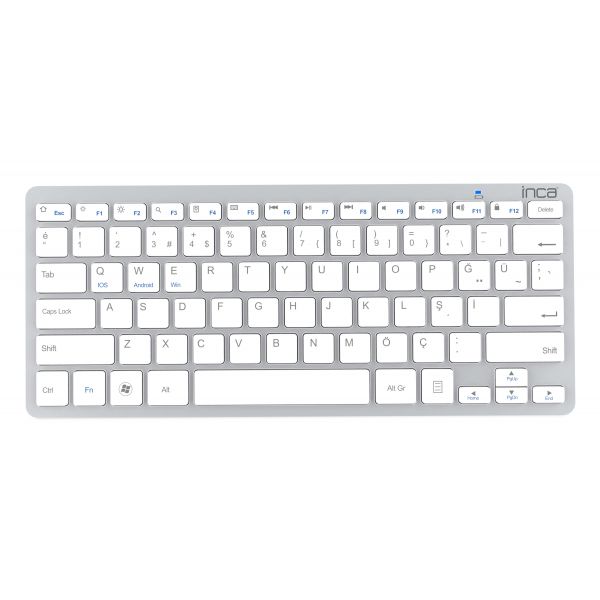 Teclado Cian Technology IBK-569BT Sem Fios Alemão Prateado