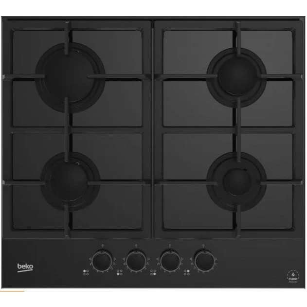 Placa Encastre Beko HILG64325SDX | 60cm, Gás, Ignição Eletrónica