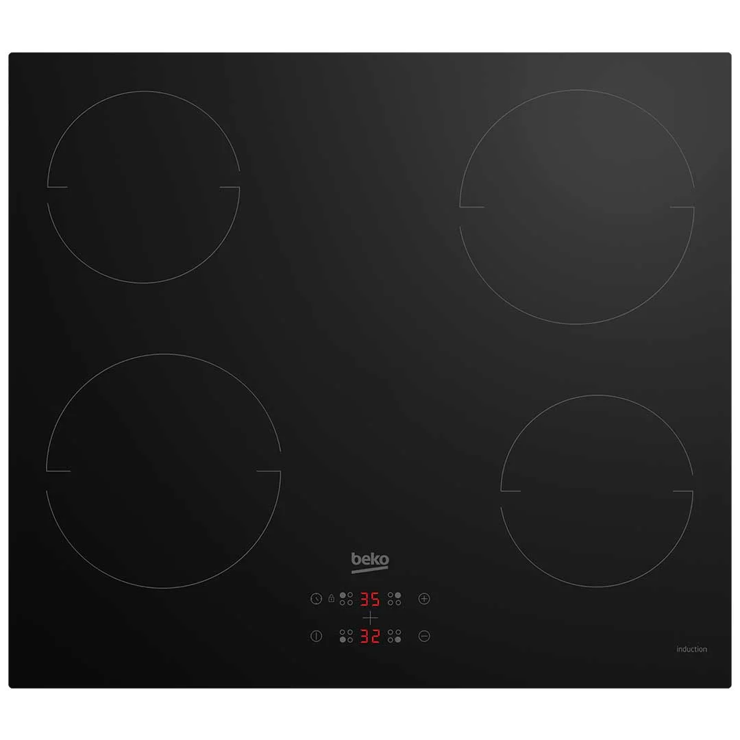 Beko HII64401MT placa Preto Embutido Placa com zona de indução 4