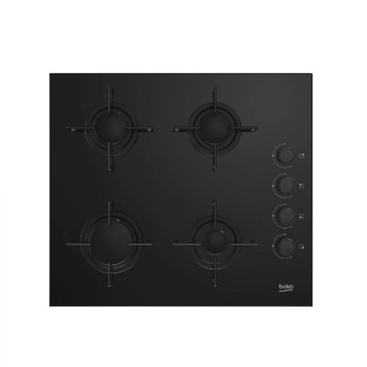 Placa a Gás Beko HING 64120 SB | 65 cm, 4 Zonas, Preto