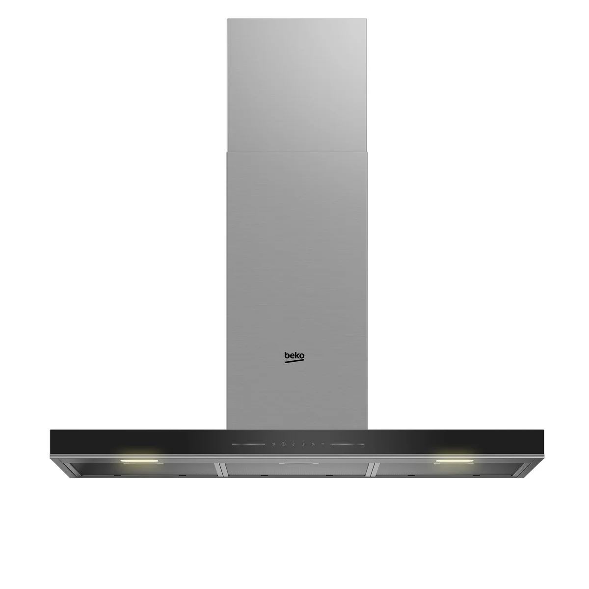 Exaustor Chaminé Beko BHCB96641BBHS | 430 m³/h, A, Preto