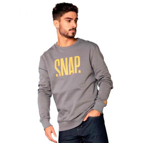 Snap Climbing Logo Sweatshirt Cinzento XS Homem
