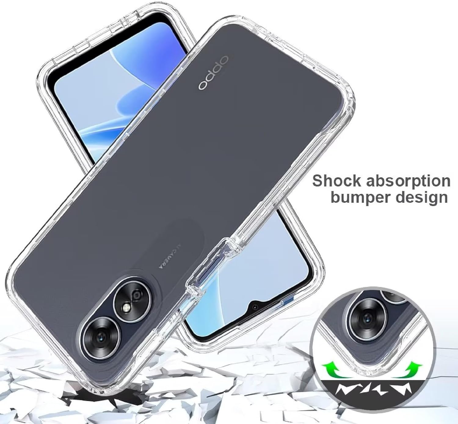 Capa Dupla 360 Transparente Oppo A98