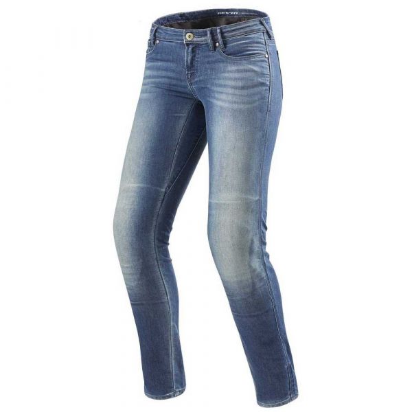 Revit Calças Mulher Westwood Slim Light Blue Worn Out 26