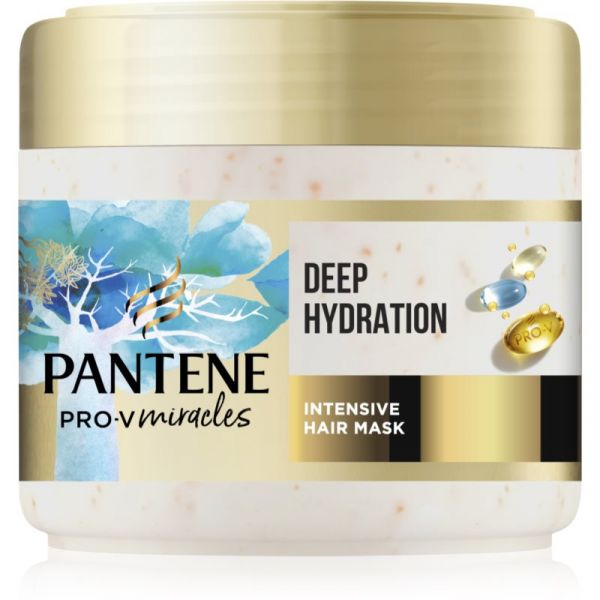 Pantene Pro-v Miracles Hydra Glow Máscara Nutritiva, Hidratante e Intensiva para Cabelo Seco a Danificado 300ml