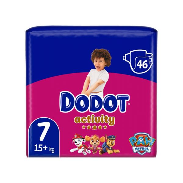 Fraldas Dodot Activity T7 (+15kg) 46 Unidades