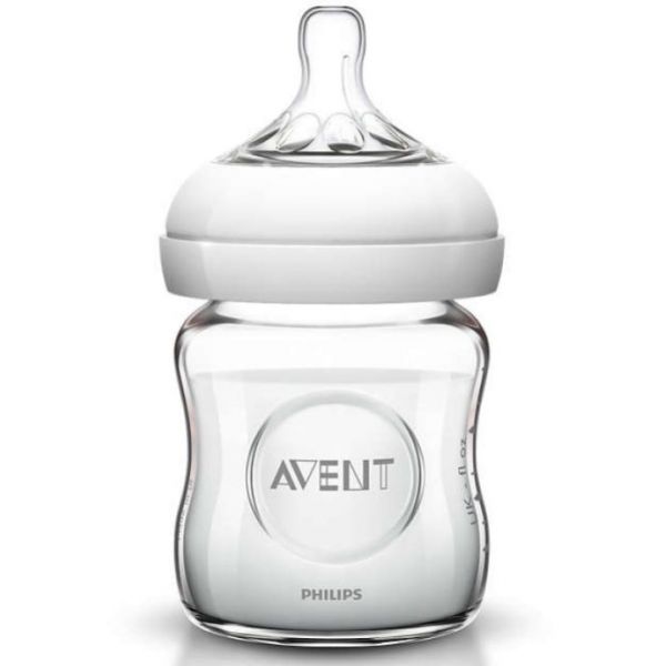 Philips Avent Biberão Natural Vidro Fluxo Recém-nascido 120ml