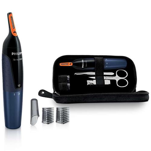 Aparador de Nariz Philips Nosetrimmer e Kit NT5180