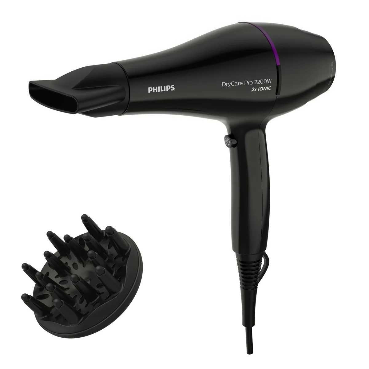 Secador de Cabelo PHILIPS BHD274/00 | 2200W, Iónico, Difusor