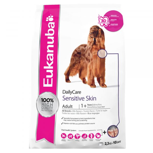 Eukanuba Daily Care Adult Sensitive Skin 2,3Kg