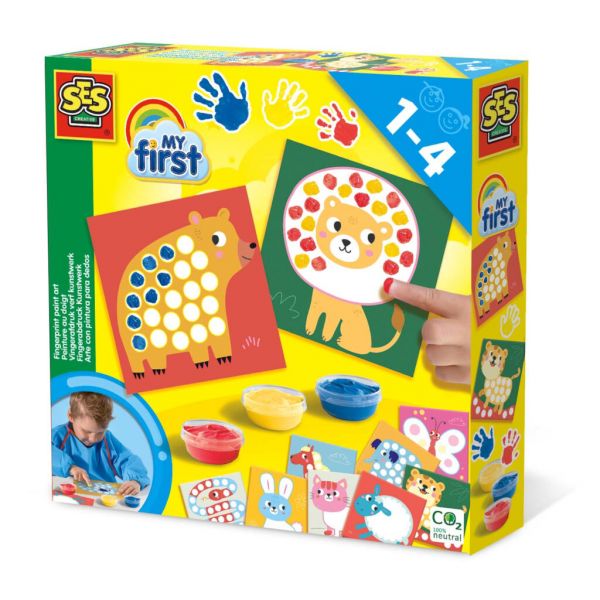 O meu 1º kit de Pintar com dedos para bebé - Jogo Didático - 14481
