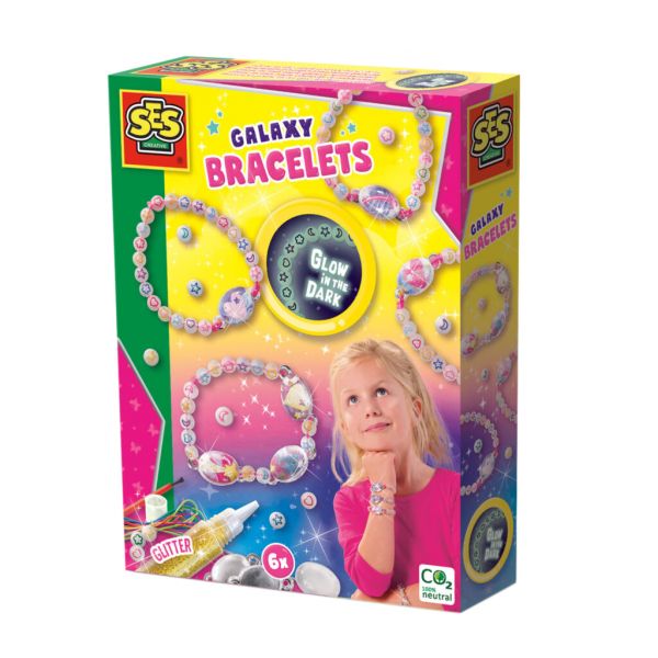 SES Galáxia Braceletes Brilha No Escuro Hobby