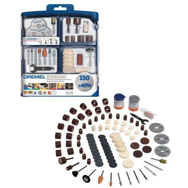 Dremel Conjunto de Acessórios Multiusos 724 150 Peças