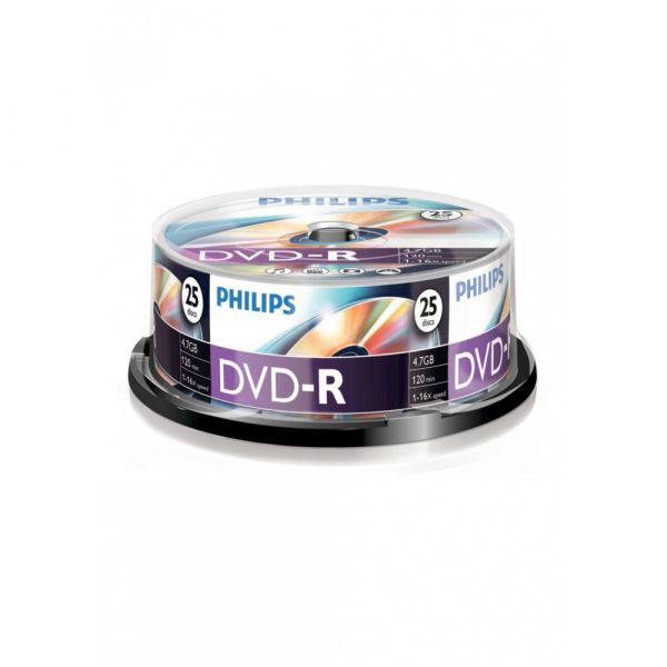 Philips Dvd-r 4,7GB 16x Sp 25 - DM4S6B25F