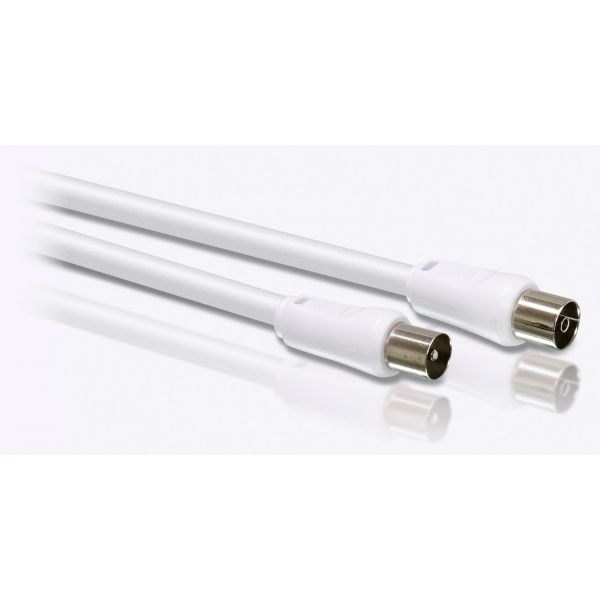Philips SWV2516W/10 Cabo Antena TV Coaxial PAL 1,5m Branco