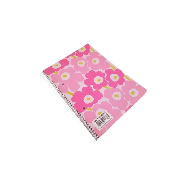 SMEAD Caderno Quadriculado A5 Espiral 80 Folhas Rosa 1 Unidade