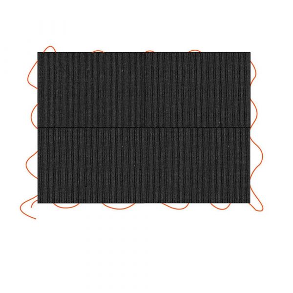 Black & Decker Lona Preta para Reboque 3x4m