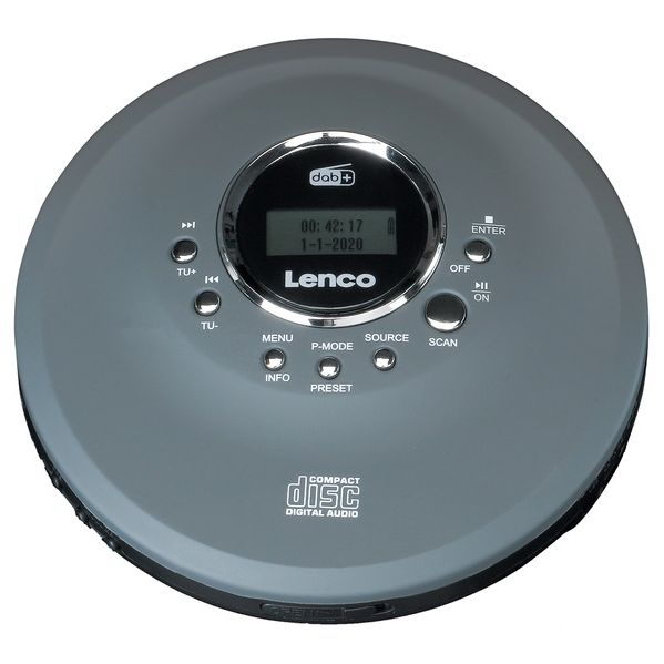 Lenco Leitor de CD Portátil c/ MP3 CD 400 (Cinza) - CD400GY