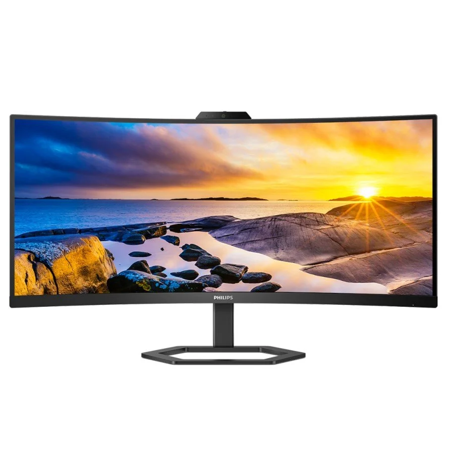 Monitor PHILIPS 34′ 2K WQHD VA 100Hz c/ Webcam