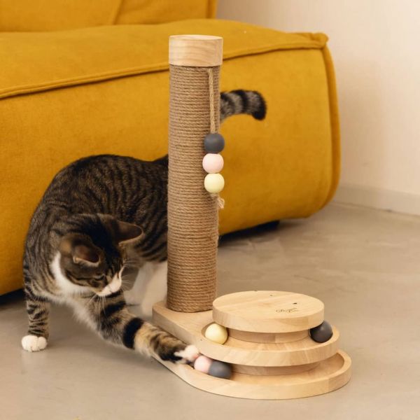 Designed By Lotte Poste Arranhador Gatos Inez 38x24,5x47,5 cm Madeira - 441349 - 441349