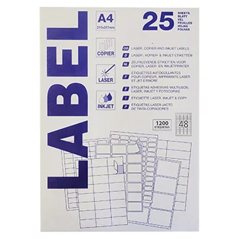 Etiquetas Laser/Copy/Inkjet 45,7×21,2mm 25fls A4 1200un