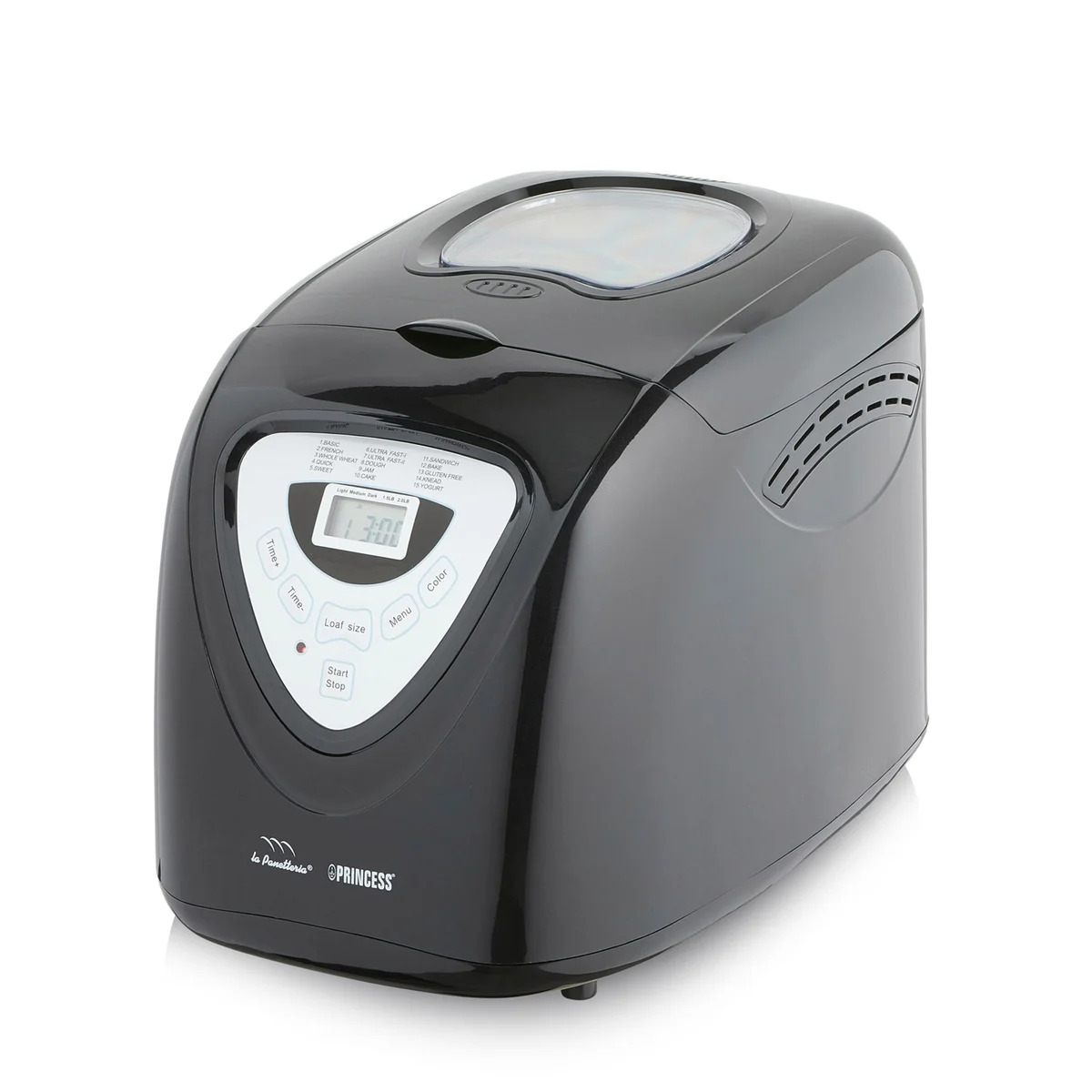 Princess 152009 máquina de pão 600 W Preto, Prateado