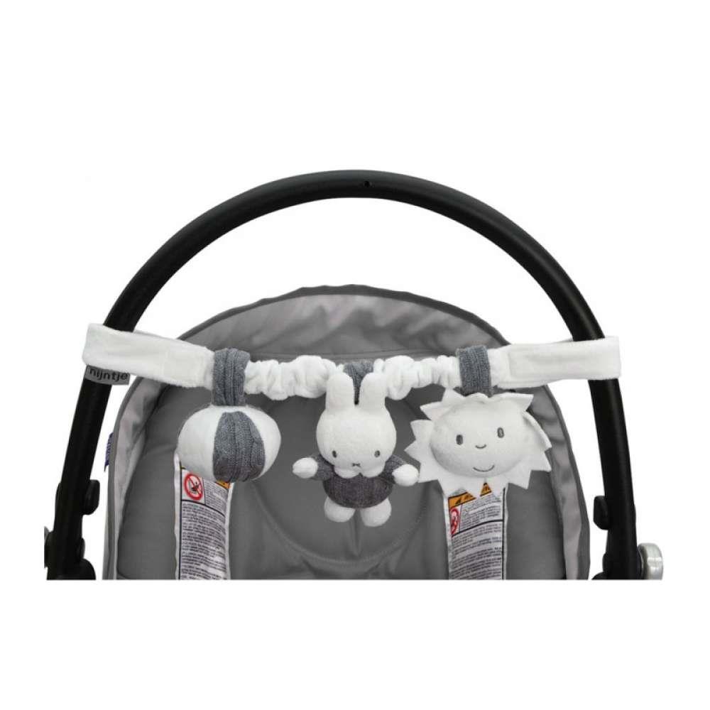 Cadeia de Brinquedos para Carrinho Miffy Cinza