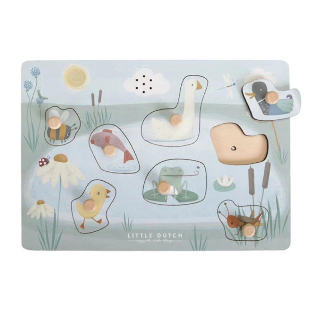Puzzle com Som em Madeira Little Goose