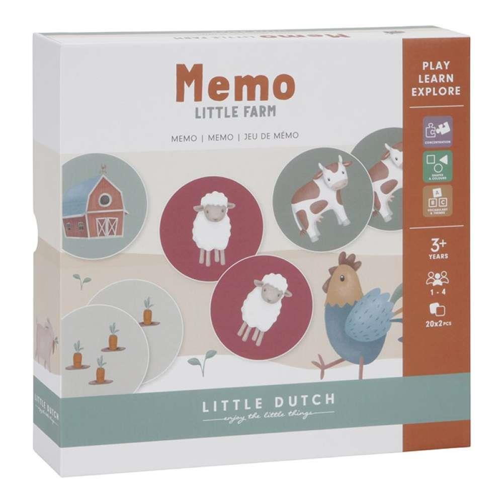 Jogo da Memória Little Dutch Little Farm 40 Peças