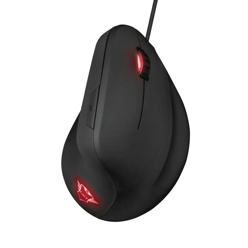 Rato Óptico Trust GXT 144 Rexx Ergonomic Vertical Gaming 10000DPI Preto