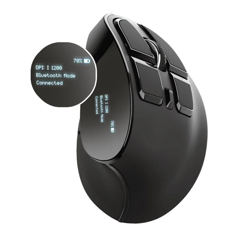Rato Trust Voxx Ergonomic Wireless/Bluetooth Preto